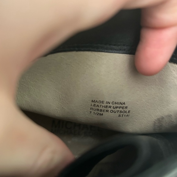 Michael Kors Leather Motto Booties with Buckles - Picture 5 of 7